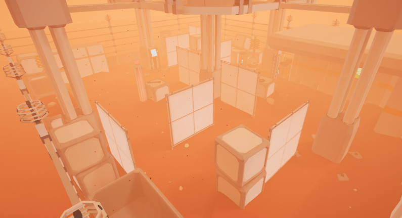 VR location mars station