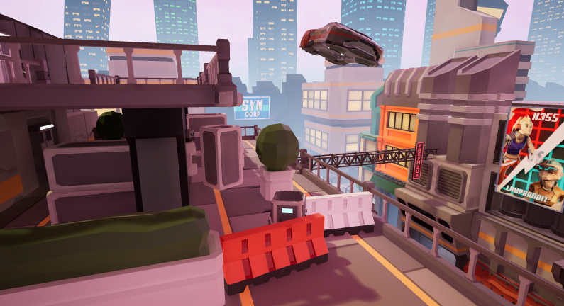 VR location sci-fi city