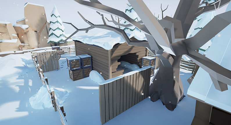 VR location winter village